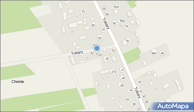 Tokary, Tokary, 52a, mapa Tokary