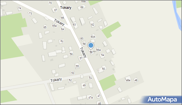 Tokary, Tokary, 56, mapa Tokary