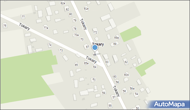 Tokary, Tokary, 66, mapa Tokary