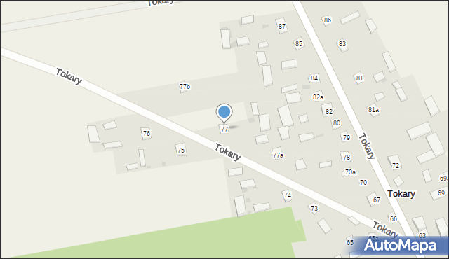 Tokary, Tokary, 77, mapa Tokary