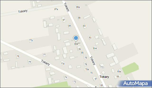 Tokary, Tokary, 82a, mapa Tokary