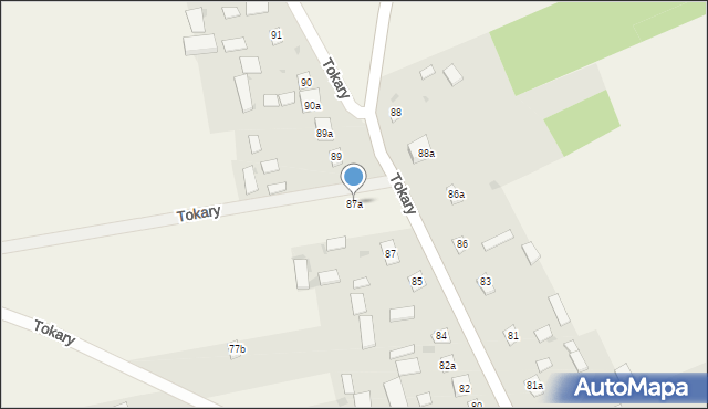 Tokary, Tokary, 87a, mapa Tokary