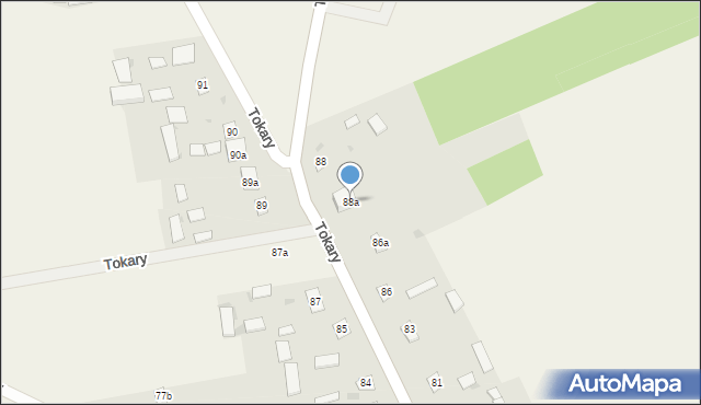 Tokary, Tokary, 88a, mapa Tokary