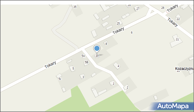 Tokary, Tokary, 10, mapa Tokary