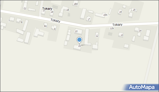 Tokary, Tokary, 11, mapa Tokary