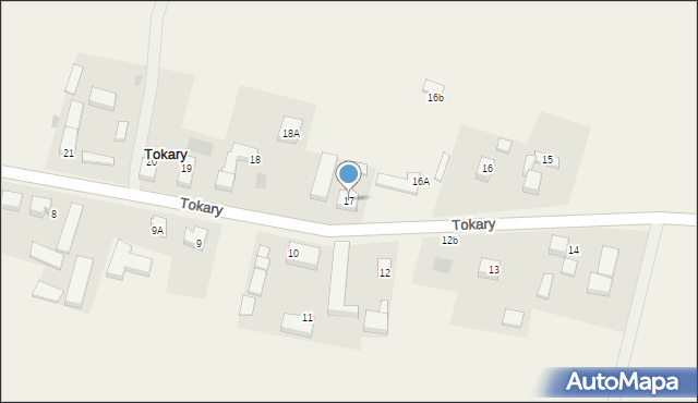 Tokary, Tokary, 17, mapa Tokary