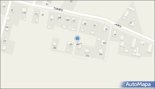 Tokary, Tokary, 34b, mapa Tokary