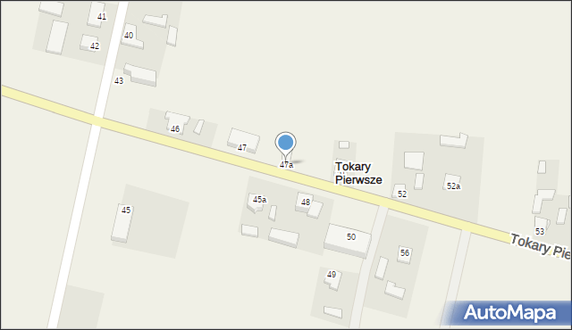 Tokary Pierwsze, Tokary Pierwsze, 47a, mapa Tokary Pierwsze