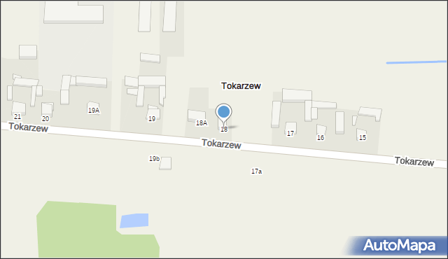 Tokarzew, Tokarzew, 18, mapa Tokarzew