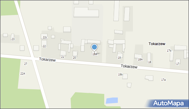 Tokarzew, Tokarzew, 19A, mapa Tokarzew