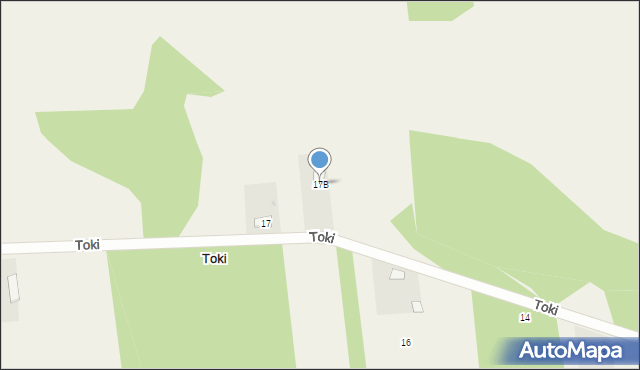 Toki, Toki, 17B, mapa Toki