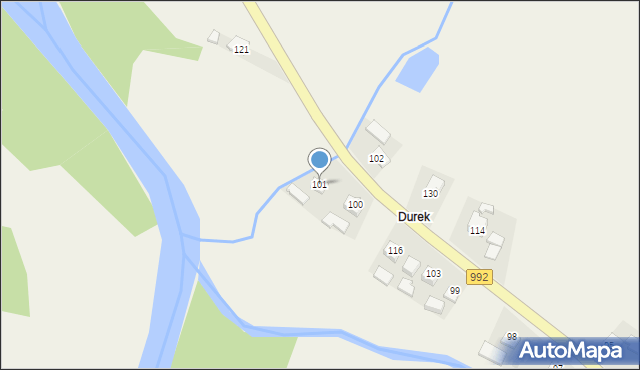 Toki, Toki, 101, mapa Toki