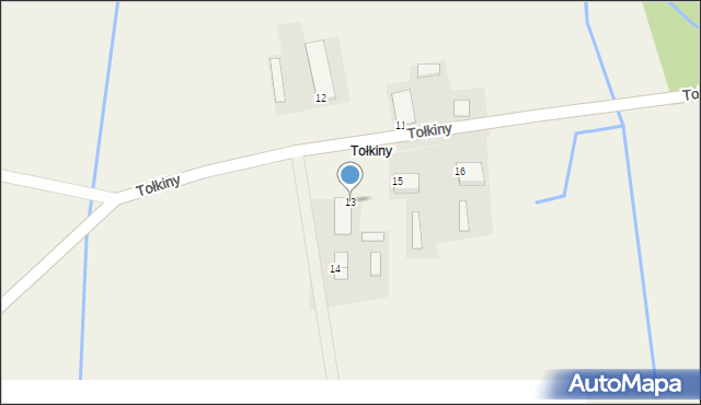 Tołkiny, Tołkiny, 13, mapa Tołkiny