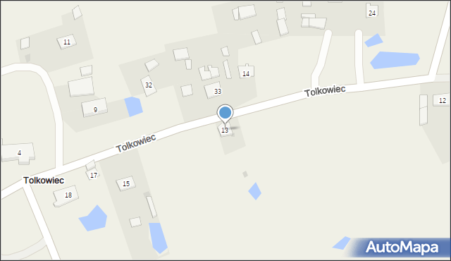 Tolkowiec, Tolkowiec, 13, mapa Tolkowiec