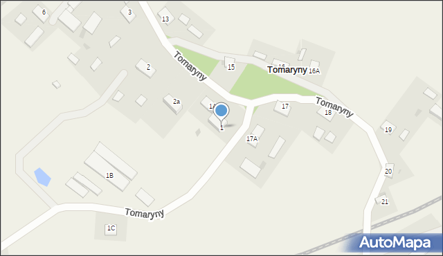 Tomaryny, Tomaryny, 1, mapa Tomaryny