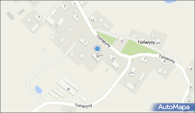 Tomaryny, Tomaryny, 2a, mapa Tomaryny