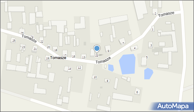 Tomasze, Tomasze, 11, mapa Tomasze