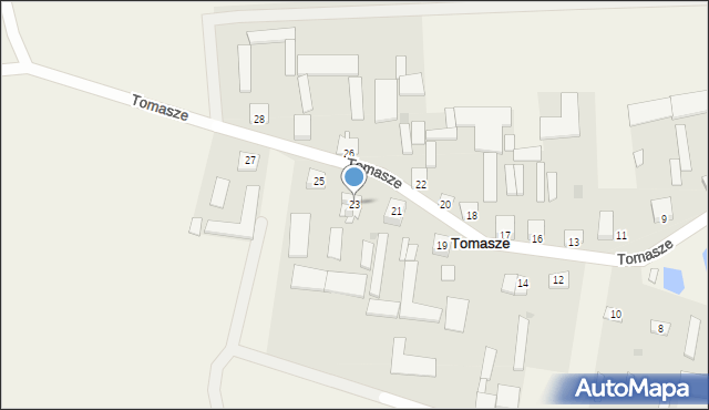 Tomasze, Tomasze, 23, mapa Tomasze