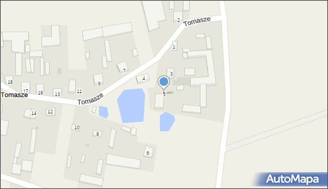 Tomasze, Tomasze, 5, mapa Tomasze