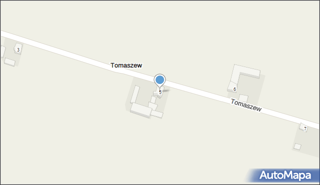 Tomaszew, Tomaszew, 5, mapa Tomaszew