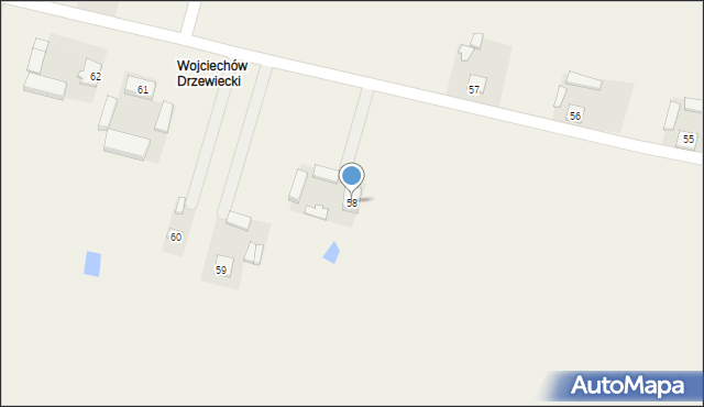 Tomaszew, Tomaszew, 58, mapa Tomaszew