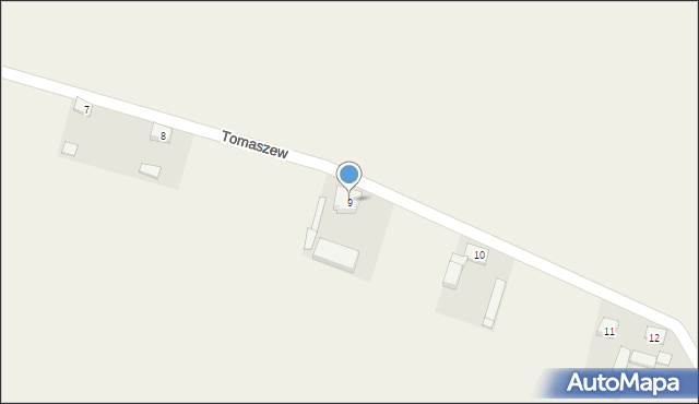 Tomaszew, Tomaszew, 9, mapa Tomaszew