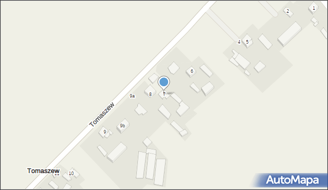 Tomaszew, Tomaszew, 7, mapa Tomaszew