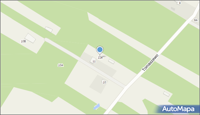 Tomaszewo, Tomaszewo, 11a, mapa Tomaszewo