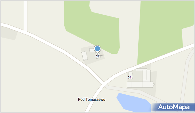 Tomaszewo, Tomaszewo, 53, mapa Tomaszewo
