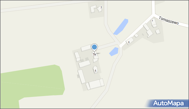 Tomaszewo, Tomaszewo, 5a, mapa Tomaszewo