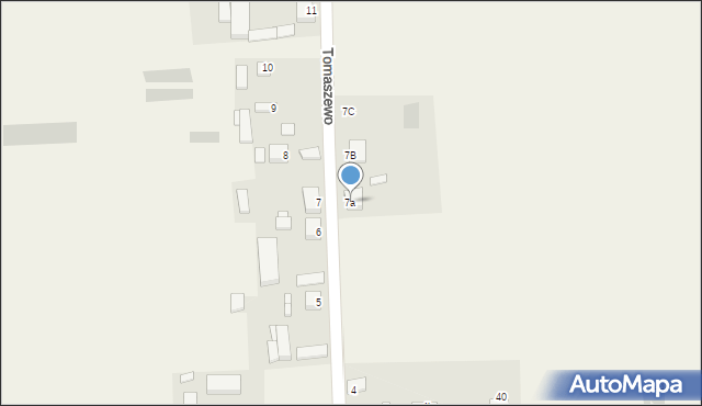 Tomaszewo, Tomaszewo, 7a, mapa Tomaszewo