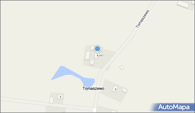 Tomaszewo, Tomaszewo, 7, mapa Tomaszewo