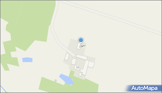 Tomaszewo, Tomaszewo, 13A, mapa Tomaszewo