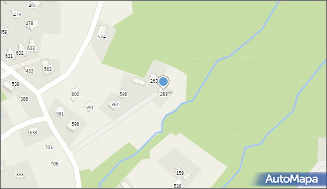 Tomaszkowice, Tomaszkowice, 283, mapa Tomaszkowice