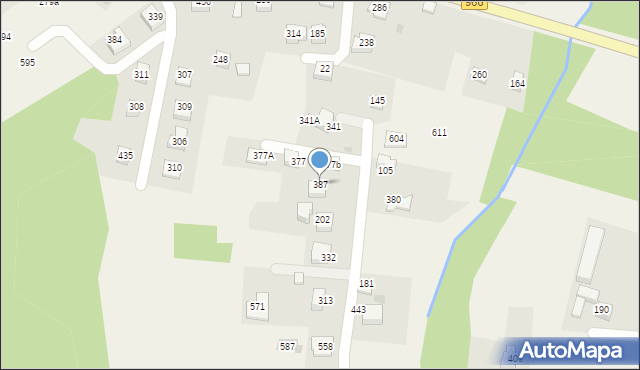 Tomaszkowice, Tomaszkowice, 387, mapa Tomaszkowice