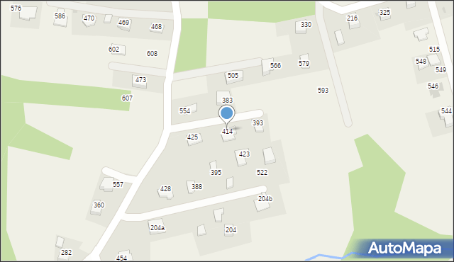 Tomaszkowice, Tomaszkowice, 414, mapa Tomaszkowice