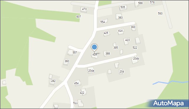Tomaszkowice, Tomaszkowice, 428, mapa Tomaszkowice