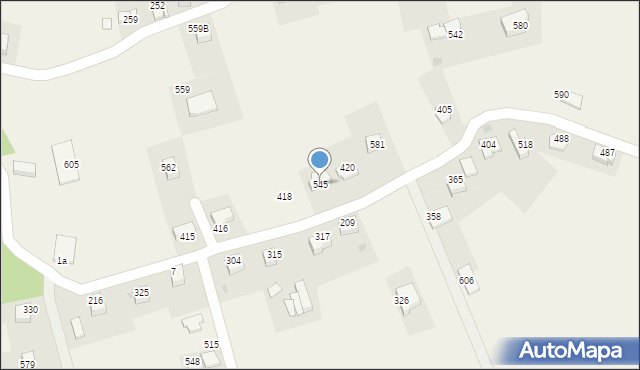 Tomaszkowice, Tomaszkowice, 545, mapa Tomaszkowice