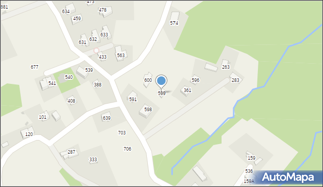 Tomaszkowice, Tomaszkowice, 599, mapa Tomaszkowice