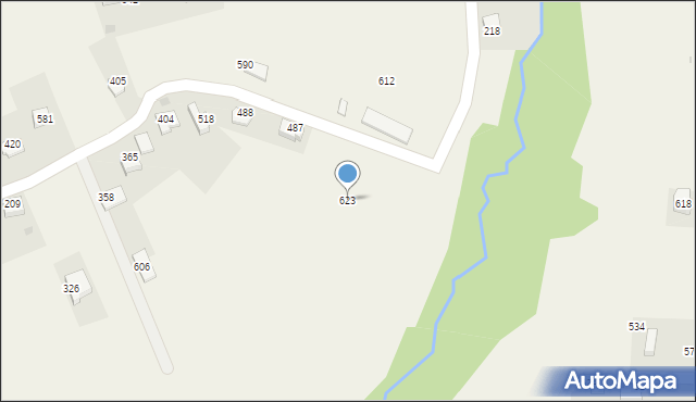 Tomaszkowice, Tomaszkowice, 623, mapa Tomaszkowice