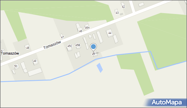 Tomaszów, Tomaszów, 45, mapa Tomaszów