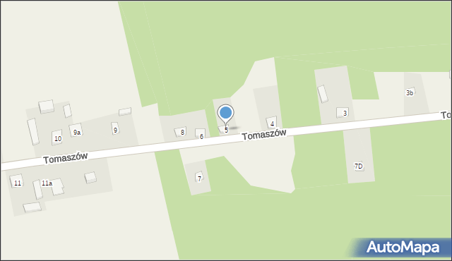 Tomaszów, Tomaszów, 5, mapa Tomaszów