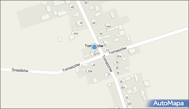 Tomaszów, Tomaszów, 41, mapa Tomaszów