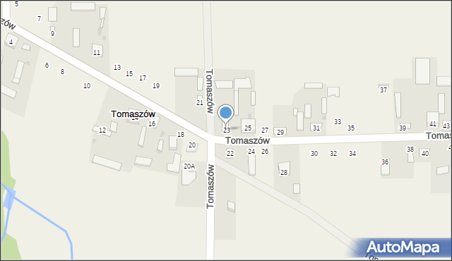 Tomaszów, Tomaszów, 23, mapa Tomaszów