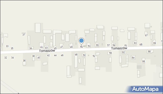 Tomaszów, Tomaszów, 51, mapa Tomaszów