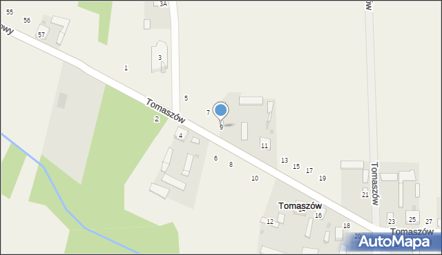 Tomaszów, Tomaszów, 9, mapa Tomaszów