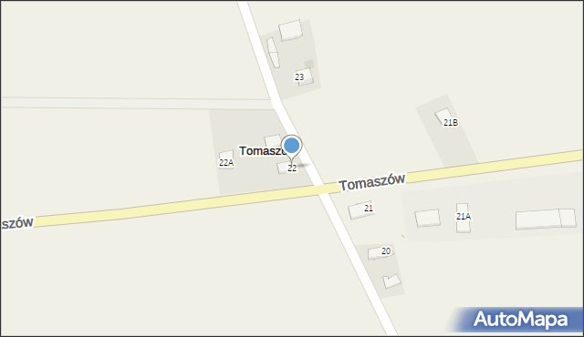 Tomaszów, Tomaszów, 22, mapa Tomaszów