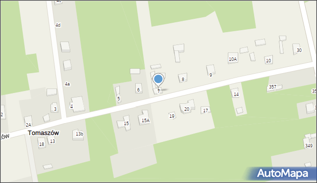 Tomaszów, Tomaszów, 7, mapa Tomaszów