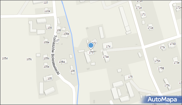 Tomaszów Bolesławiecki, Tomaszów Bolesławiecki, 173, mapa Tomaszów Bolesławiecki