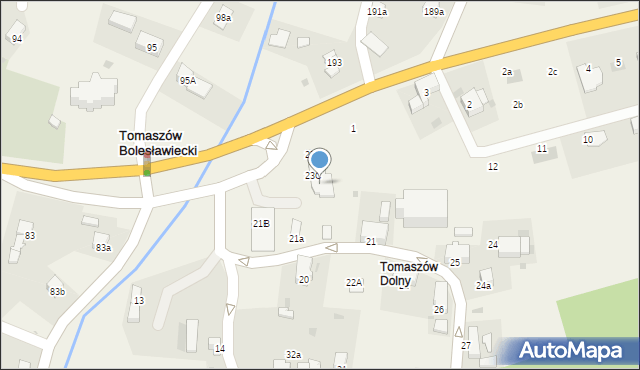 Tomaszów Bolesławiecki, Tomaszów Bolesławiecki, 23d, mapa Tomaszów Bolesławiecki